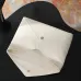 YSL 769307 LE Envelope Off White Lambskin Fold Clutch Evening Handbag #A65995
