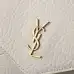 YSL 769307 LE Envelope Off White Lambskin Fold Clutch Evening Handbag #A65995
