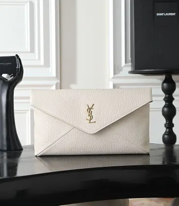 YSL 769307 LE Envelope Off White Lambskin Fold Clutch Evening Handbag #A65995 YSL 769307 LE Envelope Off White Lambskin Fold Clutch Evening Handbag #A65995