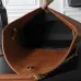 YSL 841702 LE Envelope Brown Lambskin Chain Shoulder Crossbody Clutch Handbag #A65993