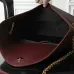 YSL 841702 LE Envelope Burgundy Lambskin Chain Shoulder Crossbody Evening Clutch Handbag #A65994