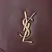 YSL 841702 LE Envelope Burgundy Lambskin Chain Shoulder Crossbody Evening Clutch Handbag #A65994