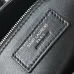 YSL Cléo 5 à 7 Glossy Croc Embossed Leather Underarm Bag Gold Logo Handbag #A65969