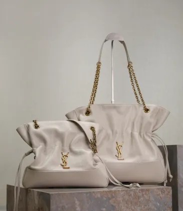 YSL Beige Leather Tote Bags With Gold YSL Logo Set #A50994 YSL Beige Leather Tote Bags With Gold YSL Logo Set #A50994