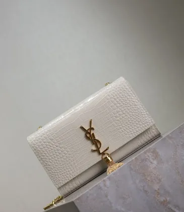 YSL Croc - Embossed Leather Chain Bag With Gold Logo And Tassel Detailing #A50334 YSL Croc - Embossed Leather Chain Bag With Gold Logo And Tassel Detailing #A50334