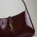 YSL Patent Leather Hobo Bag With Gold Logo Embracing Timeless Sophistication and Style #A50337