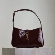 YSL Patent Leather Hobo Bag With Gold Logo Embracing Timeless Sophistication and Style #A50337 YSL Patent Leather Hobo Bag With Gold Logo Embracing Timeless Sophistication and Style #A50337