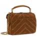 Saint Laurent Studded Suede Top Handle Bag With Signature YSL Logo size:24×17×6cm #A53740