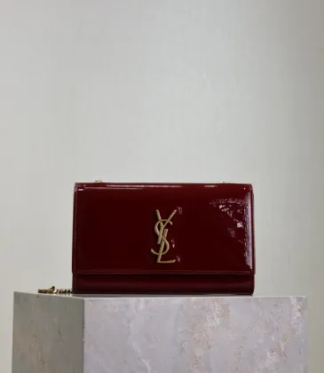 YSL Patent Leather Chain Wallet In Burgundy Showcasing Iconic Logo And Timeless Elegance #A50335 YSL Patent Leather Chain Wallet In Burgundy Showcasing Iconic Logo And Timeless Elegance #A50335