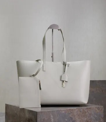 Saint Laurent Smooth Leather Tote With Matching Pouch For Timeless Elegance size:38×28×13cm #A53698 Saint Laurent Smooth Leather Tote With Matching Pouch For Timeless Elegance size:38×28×13cm #A53698