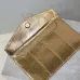 YSL Uptown Gold Snakeskin Clutch, 27 x 16 x 2 cm #A63202
