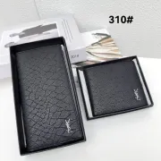 Yves Saint Laurent Logo Leather Wallet #A45765 Yves Saint Laurent Logo Leather Wallet #A45765