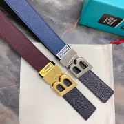 BALLY AAA+ belts Luxury Leather Belts Smooth Buckle Designer Belt width:3.4cm #A54012