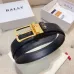 BALLY AAA+ belts Luxury Leather Belts Smooth Buckle Designer Belt width:3.4cm #A54015