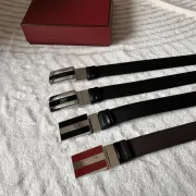 BALLY AAA+ belts Luxury Leather Belts Smooth Buckle Designer Belt width:3.5cm #A54017