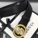 Gucci 1:1 GG 2.0cm New classic embossed leather belt  for women #9121713