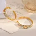 D-ior CD Montaigne Crystal-Accented Hoop Earrings #A50092