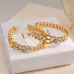 D-ior CD Montaigne Crystal-Accented Hoop Earrings #A50092