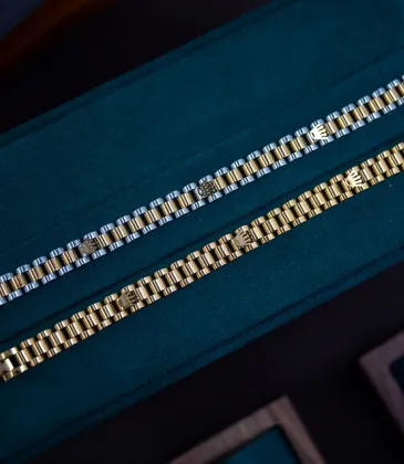 Rolex Men's Dress Bracelet - Stainless Steel and Gold Tone Design Jewelry 20cm #A52311 Rolex Men's Dress Bracelet - Stainless Steel and Gold Tone Design Jewelry 20cm #A52311