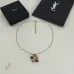 Saint Laurent Gold Cherry Pendant Necklace Designer Leaf Charm Women Jewelry #A65949