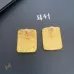Saint Laurent Matte Gold Square Cassandre Logo Stud Earrings Designer Women Jewelry #A65953