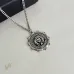 Saint Laurent Vintage Coin Pendant Necklace Anchor &amp; Portrait Medallion Gold Silver Designer Jewelry #A65950