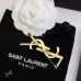 Saint Laurent YSL Logo Monogram Designer Brooch Pin #A65947