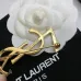 Saint Laurent YSL Logo Monogram Designer Brooch Pin #A65947