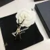 Saint Laurent YSL Logo Monogram Designer Brooch Pin #A65947