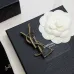 Saint Laurent YSL Logo Monogram Designer Brooch Pin #A65947