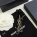 Saint Laurent YSL Logo Monogram Designer Brooch Pin #A65947