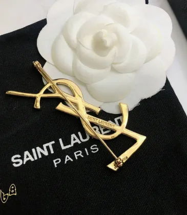 Saint Laurent YSL Logo Monogram Designer Brooch Pin #A65947