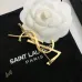Saint Laurent YSL Logo Monogram Designer Brooch Pin #A65947