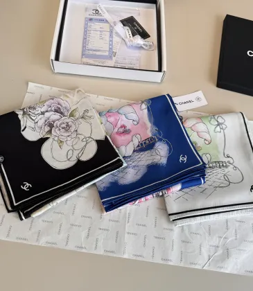 CHANEL Designer Style Neck Scarves Silk Scarves Shawls scarf #A63047 CHANEL Designer Style Neck Scarves Silk Scarves Shawls scarf #A63047