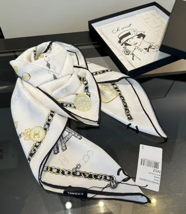 CHANEL Designer Style Neck Scarves Silk Scarves Shawls scarf #A63050 CHANEL Designer Style Neck Scarves Silk Scarves Shawls scarf #A63050