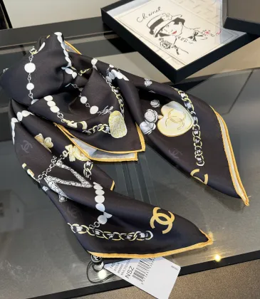 CHANEL Designer Style Neck Scarves Silk Scarves Shawls scarf #A63052 CHANEL Designer Style Neck Scarves Silk Scarves Shawls scarf #A63052