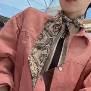 D-ior Scarf Small scarf decorate the bag scarf strap #A48622