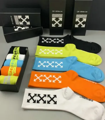 Brand OFF WHITE socks (5 pairs) #999902050 Brand OFF WHITE socks (5 pairs) #999902050