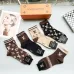 LV Trendy Letter Striped Crew Socks (Unisex) #A59252