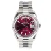 Rlx Day-Date Cherry Baton Dial x Bracelet Strap 36MM #A57615