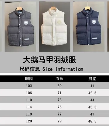 Canada Goose Unisex Stand Collar Quilted Down Puffer Vest Gilet #B68786