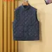 Moncler Men’s Mandarin‑Collar Diamond‑Quilted Gilet Vest, Black, Navy &amp; White #B67680