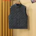 Moncler Men’s Mandarin‑Collar Diamond‑Quilted Gilet Vest, Black, Navy &amp; White #B67680