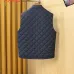 Prada Men’s Stand‑Collar Diamond‑Quilted Gilet Vest, Black &amp; Grey #B67681