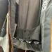 Louis Vuitton Color‑block Hooded Down Jacket, Grey Black #B68302