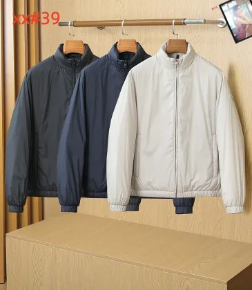 Moncler Men’s Stand‑Collar Lightweight Full‑Zip Down Jacket, Navy, Black &amp; White #B67677