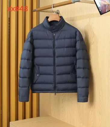 Moncler Stand‑Collar Quilted Down Puffer Jacket, Brown &amp; Navy Blue #B67669