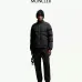 Moncler Stand‑collar Button‑zip Down Jacket, Black #B68303