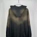Balenciaga Vintage Faded Hoodie Front Distressed Logo Print Grey Black #B68614