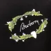 Burberry Floral Wreath Signature Logo Crewneck Sweatshirt, Black &amp; White #B69209